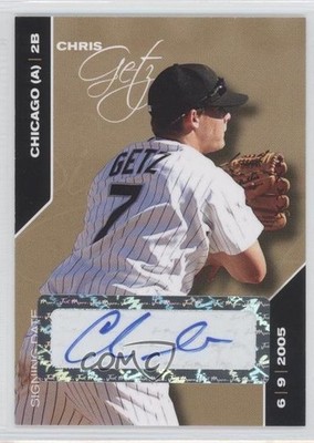 2008 Just Minors Signing Date Gold Edition 28/50 Chris Getz Rookie Auto RC 8q4