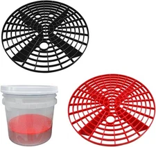 2 PCS Car Wash Bucket Inserts, Plastic Vehicle Insert Black+red 