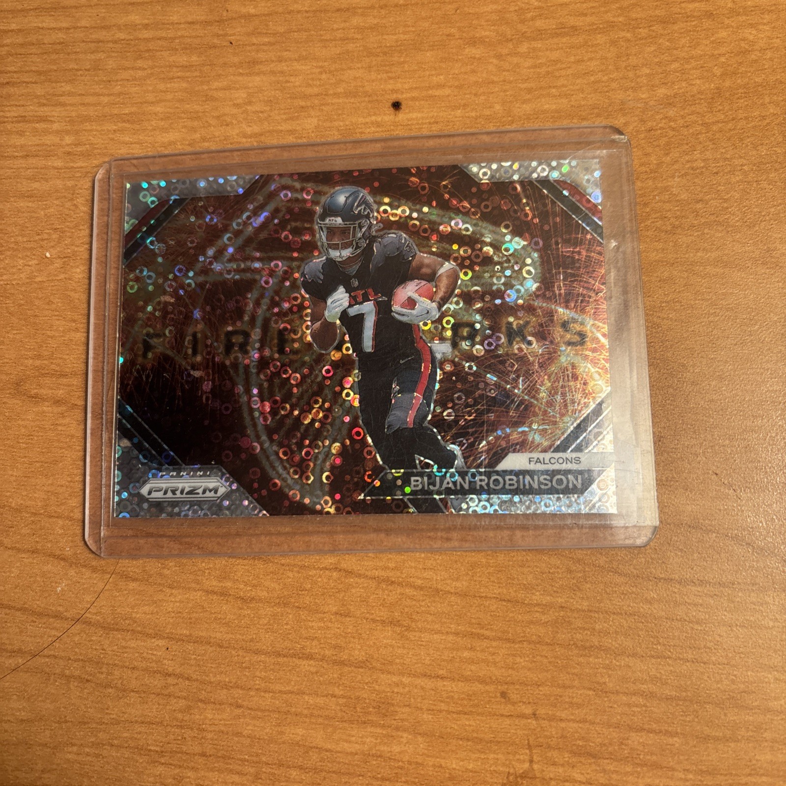 2023 Panini Prizm - Fireworks Bijan Robinson #F-24 No Huddle Prizm (RC)