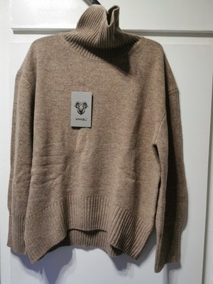 Damen 100% Kaschmir Rollkragenpullover