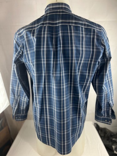 Simply Styled kariertes langärmliges geknöpftes Herrenhemd Größe 2XLT blau gebraucht, in einwandfreiem Zustand - Bild 2 von 3