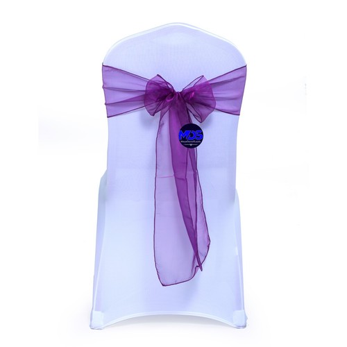 250 Organza Chair Sashes Wider Fuller Bows for wedding party event decoration NW - Picture 25 of 44