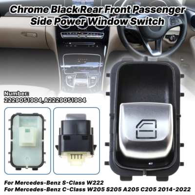 Rear Front Passenger Electric Power Window Switch For Mercedes