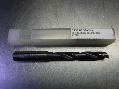 CTMI 10.30 Coolant Thru Carbide Drill 5xd 10.30x12.00x71x118IK ALCRN (LOC3237)