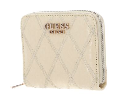 GUESS Adi SLG Zip Around Wallet S Geldbörse Pale Yellow hellgelb Neu