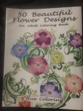 50 Beautiful Flower Designs: An Adult Coloring Book