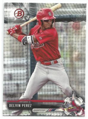 Delvin Perez St. Louis Cardinals 2017 Bowman Draft Baseball