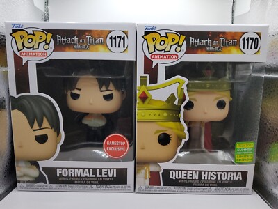 Funko Pop! Attack on Titan - Queen Historia#1170 & Formal Levin#1171