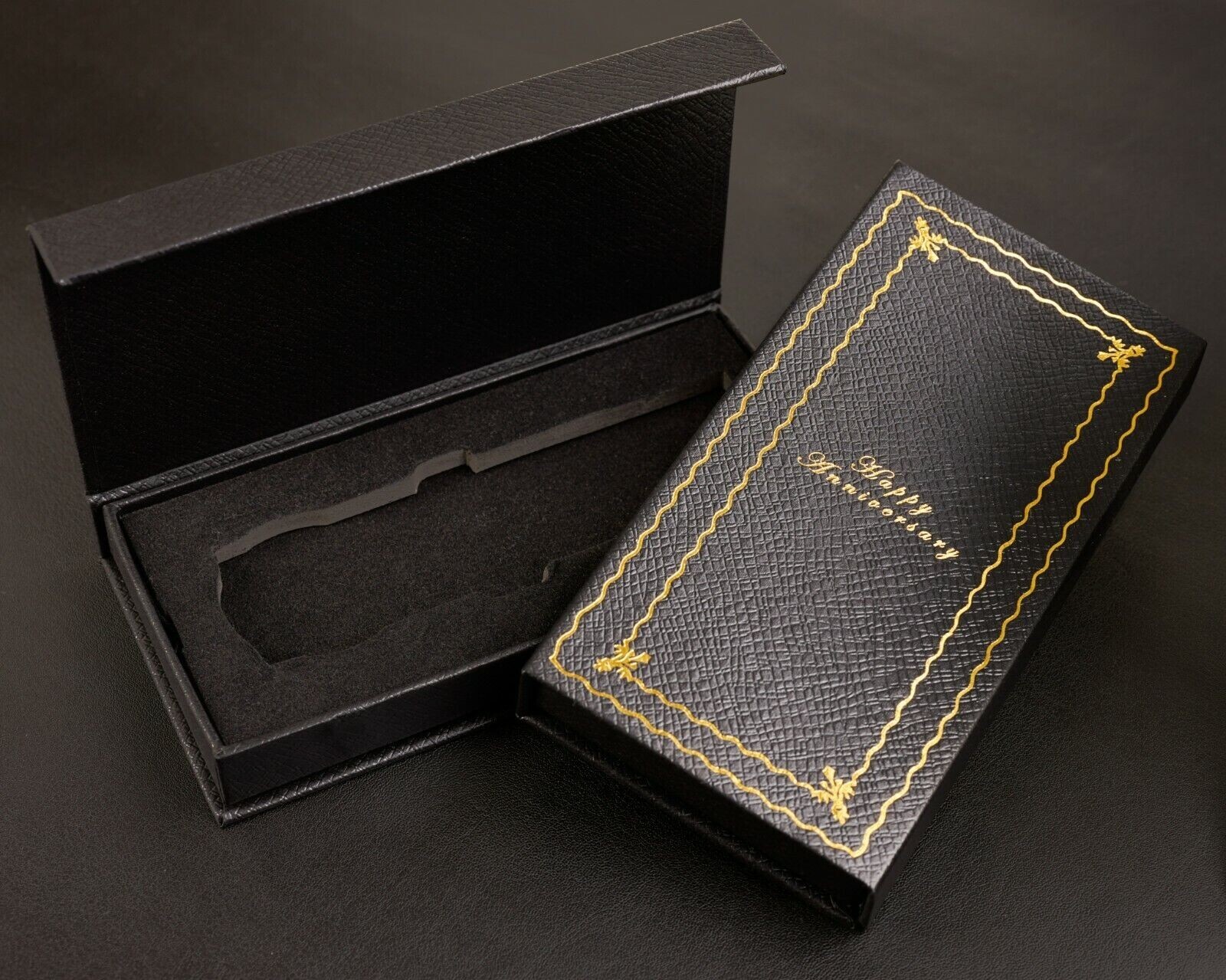 Happy Anniversary Medaille Geschenk/Präsentationsbox/Etui. Ehemann/Frau/Partner