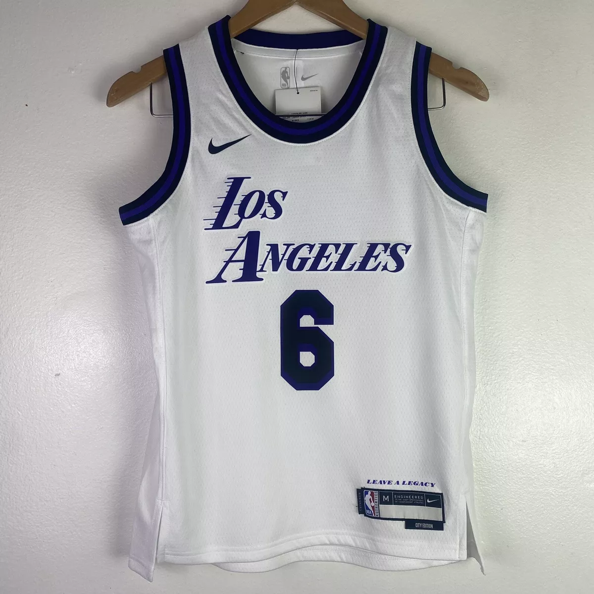 NEW Nike Lebron James #6 Los Angeles Lakers Basketaball Jersey Youth MEDIUM