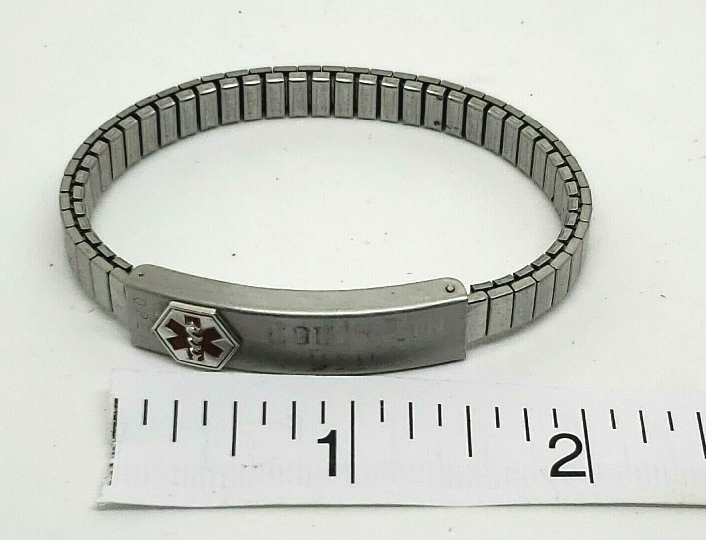 Speidel Medilog Medical Alert Bracelet Stretch Band C… Gem