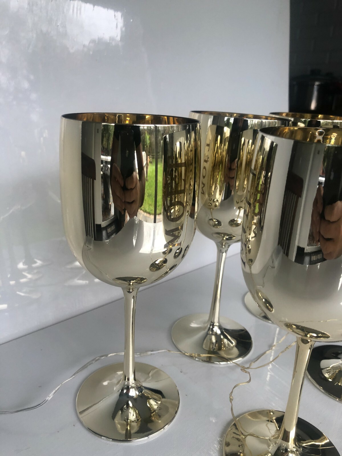 Moet & Chandon Gold Ice Imperial Acrylic Champagne Glasses 6 eBay