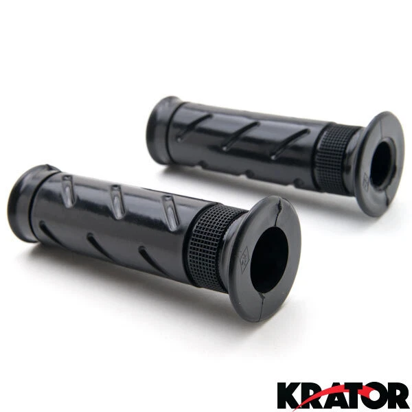 Empuñaduras negras para motocicleta de 7/8" pulgadas para Triumph Bonneville America T100 SE Foto 2 de 4