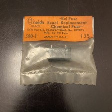Bel Fuse Exact Replacement Chemical Fuse, Vintage Manufacture, Made In The USA