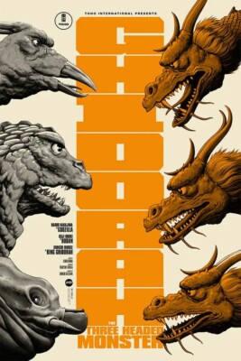 Ghidorah The Three Headed Monster Godzilla Print Mondo Phantom City Creative 225
