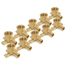 50 1/2" PEX BRASS LEAD FREE DROP EAR ELBOWS Crimp Barbed Fitting replace Vivo