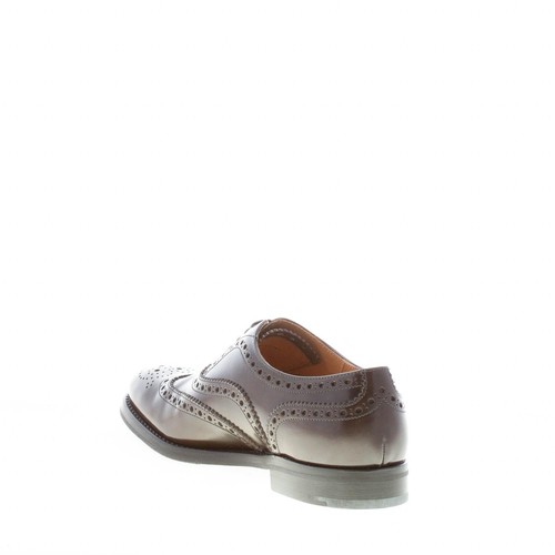 CHURCH'S scarpe donna Burwood WG francesina pelle spazzolata marrone full-brogue - Picture 4 of 7