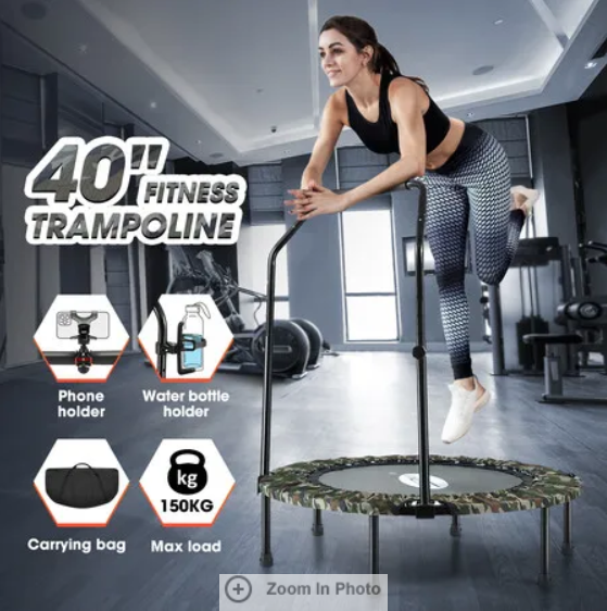 40 Inch Foldable Trampoline Mini Exercise Fitness Indoor Workout