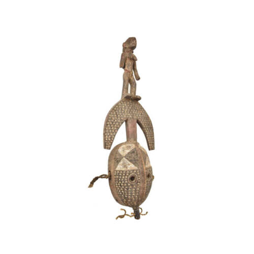 Mossi Mask with Figure Burkina Faso - Afbeelding 1 van 10