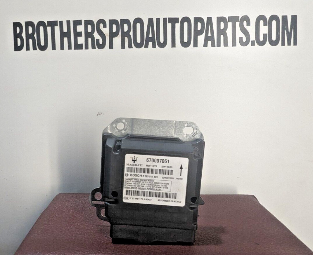2014-2017 MASERATI GHIBLI CENTER CONSOLE SRS BAG CONTROL MODULE OEM670007061
