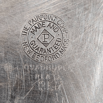 Antique The Pairpoint Corp. New Bedford Mass quadruple plate