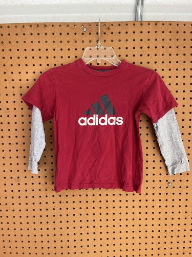 Adidas Boys Size 6 Double Sleeve Longsleeve Shirt