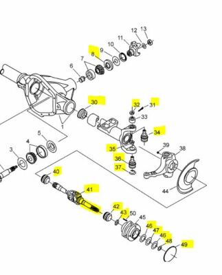 Dana Spicer Dana 60 Front Axle Caster Camber Adjustment Bushing 0° Degree For Ford Dodge-694168