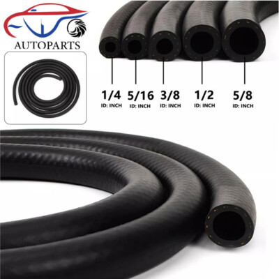 Fuel Line Hose Gas Lines Rubber NBR Push on Hose 5/32'' 1/4'' 5/16'' 3/8'' 1/2'' 5/8''
