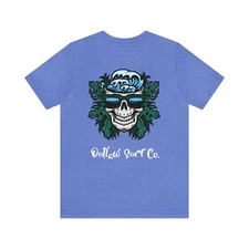 Outlaw Surf Skeleton Wave Brain T-Shirt