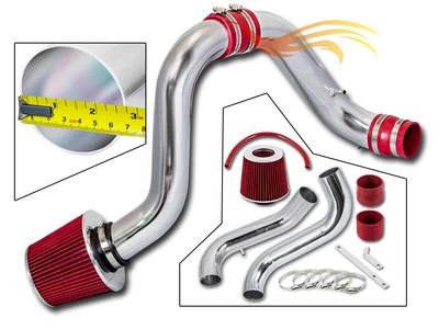 RACING RAM AIR INDUCTION INTAKE RED DRY FILTER FOR 94-01 INTEGRA RS LS GS 1.8L