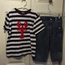 Lobster Beach 8 boys long Clamdigger Shorts Lobster set