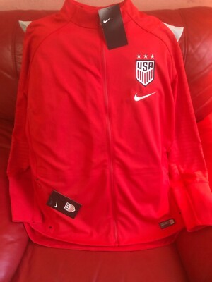 Nike Women's 2019 FIFA World Cup USA Soccer Anthem Red Jacket NWT SIZE XL