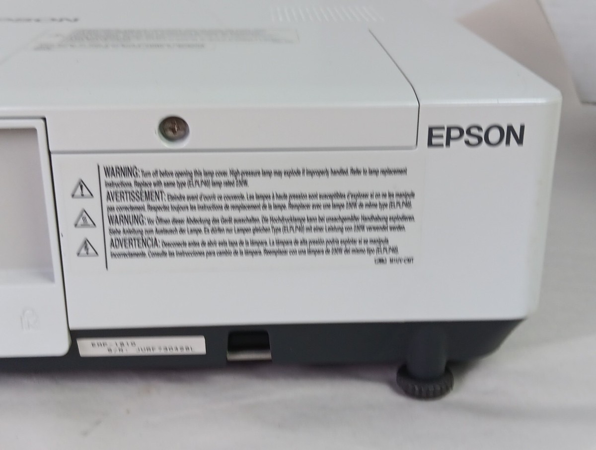 Epson 3LCD EMP-1810 Projector 328 Lamp Hours 3500 Lumens Epson 3LCD EMP-1810 Projector 328 Lamp Hours 3500 Lumens