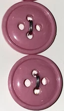 La Mode Buttons 5/8” 16mm Pink 4175 NOS