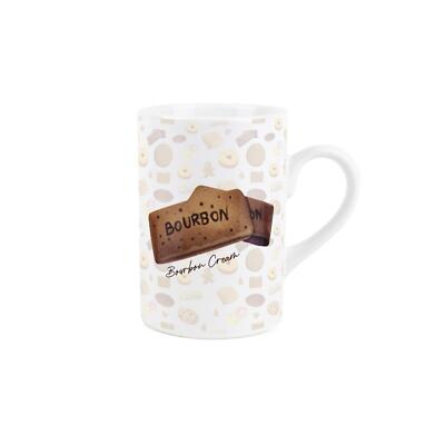 Bourbon Keramiktasse - Neuheit Keksdruck - Tee Kaffee Geschenk Becher