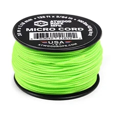 Atwood Rope MFG Micro Utility Cord 1.18mm X 125ft Reusable Spool Neon Green