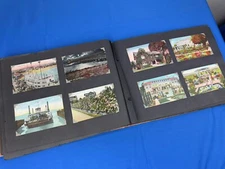 145 C.1910-1945 CALIFORNIA Postcards, Full Album & Displayed Beautifully