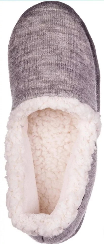 Isotoner Signature Heather Grey Marisol Closed Back Slippers - Small (5-6) - Image 2 of 2