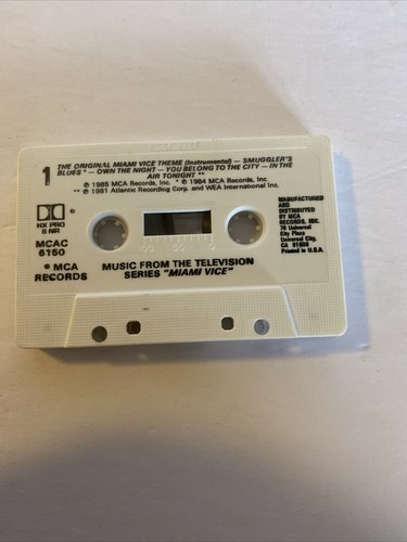 Miami Vice - 1985 - Television Soundtrack Cassette Tape Crockett & Tubbs 80's TV - Picture 3 of 4