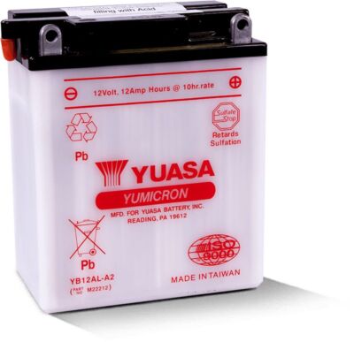 Yuasa Conventional 12V Battery For Vulcan 500 EN500C LTD 1996-10 YUAM22212