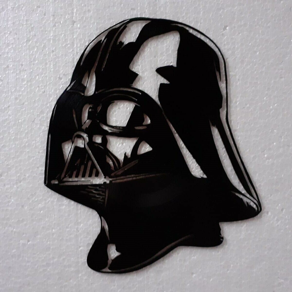 Vinywoody silueta de disco de vinilo Darth Vader casco SW regalo decoracion