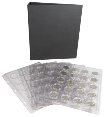 Cornerstone Coin Holder Binder Album Model A Small Capsule Page Case Storage