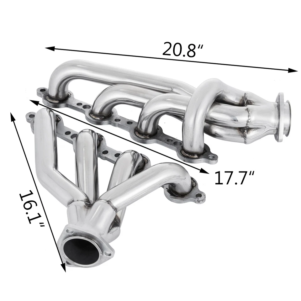 For LS Swap S10 Conversion Swap Headers Truck & SUV LS1 LS2 LS3 LS6 GMC Jimmy - Image 3 of 4