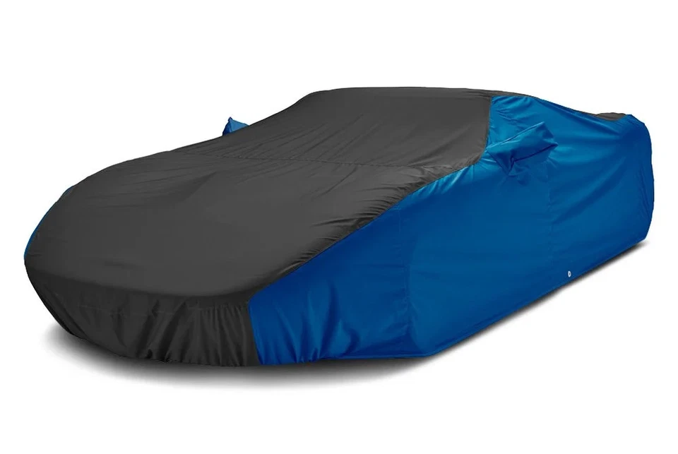 For Mazda 3 10-13 Car Cover WeatherShield HP Two-Tone Black Custom Car Cover w Foto 2 de 4