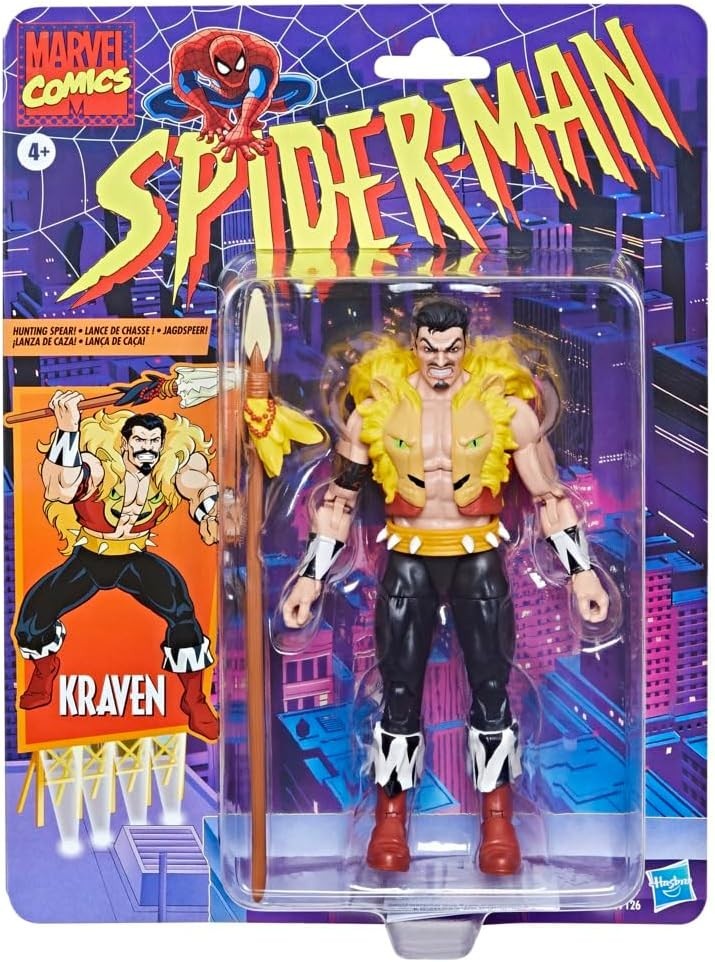 Marvel Legends Kraven Spider-Man Action Figure 15cm Hasbro Comics Collectible