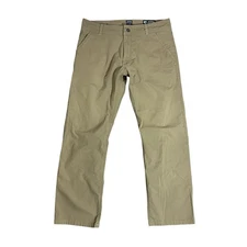 Kuhl Men's Size 35x30 Slax Hiking Outdoor Chino Pants Lightweight Tan Stretch