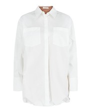 Valentino Womens Layered Cotton-Poplin Shirt Dress