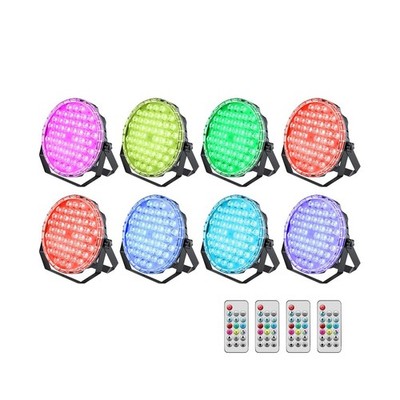 BETOPPER Ultra Slim DJ Par Light, 54x1W RGB LED Par Can with DMX512, Low Prof...