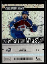 2023-24 Credentials Debut Ticket Acces Ondrej Pavel Colorado Avalanche #146