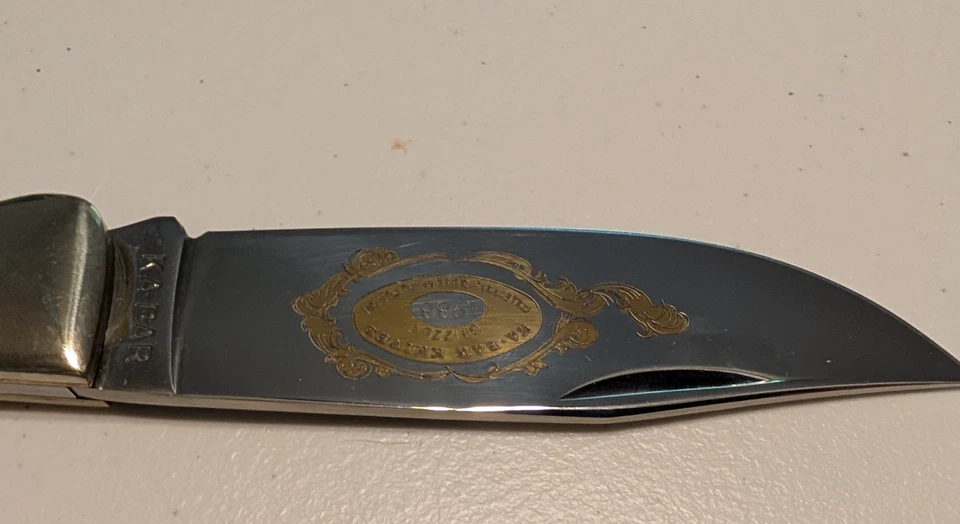 Ka-Bar Collector's Club 1988 年灰熊俱乐部刀全新带盒系列 #6877 — 第 3/4 张图片